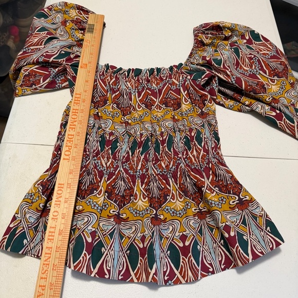 Cara Cara Everly Top - Chai Tea Deco Medium Made in India D - Picture 8 of 9